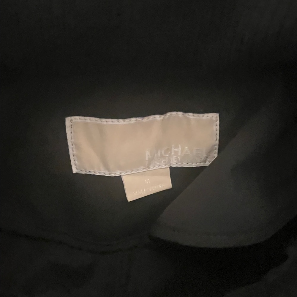 NWT Michael Kors Black Utility Jacket with Gold Accents - Picture 3 of 5